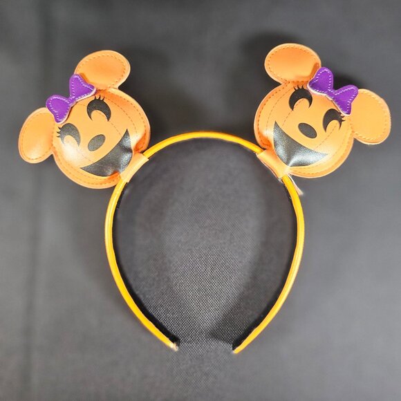Disney 2025 Halloween Minnie Ears Headband Pumpkin Limited Edition - Picture 1 of 9